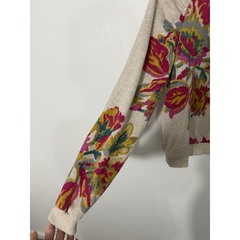 Anthropologie Saturday Sunday Edita Floral Crewneck Sweatshirt Size Small - Picture 4 of 15